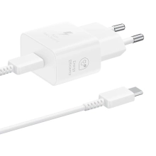 Купити Зарядний пристрій Samsung 25W USB-С кабель USB-C 1m White (EP-T2510XWEGEU) - фото 1