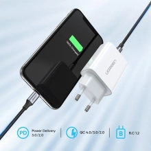 Купити Зарядний пристрій UGREEN CD137 20W USB-C PD White (UGR-60450_) - фото 2
