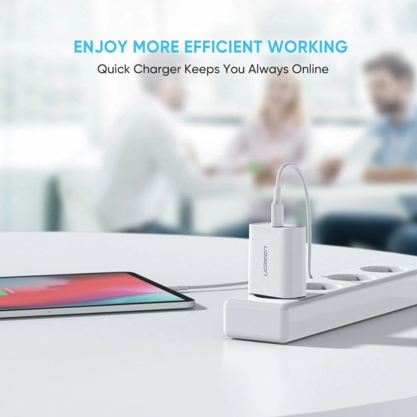 Купити Зарядний пристрій UGREEN CD137 20W USB-C PD White (UGR-60450_) - фото 3