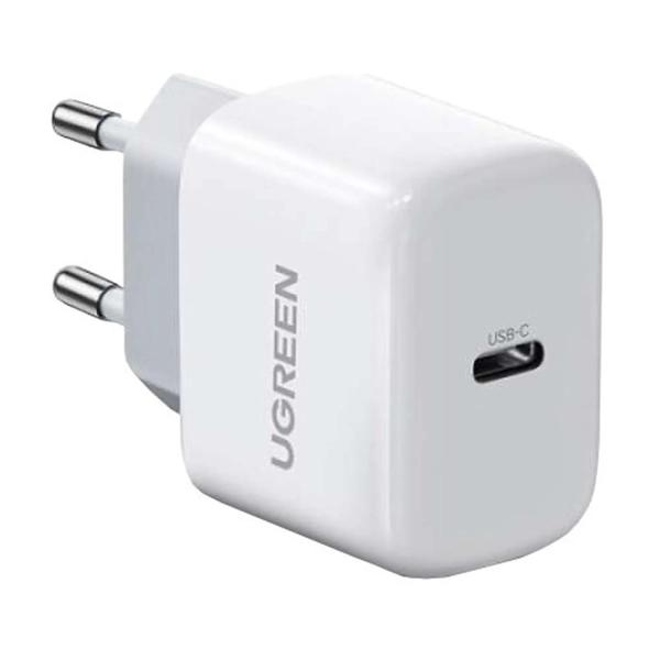 Купити Зарядний пристрій UGREEN CD241 20W USB-C QC4.0+/PD3.0 White (UGR-10220_) - фото 1