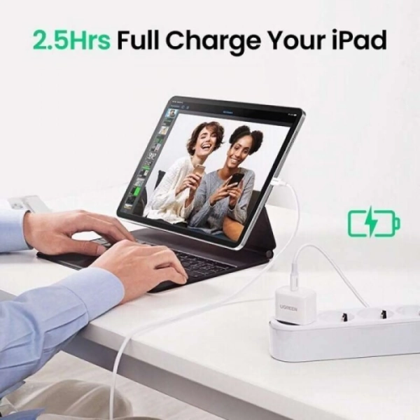 Купити Зарядний пристрій UGREEN CD241 20W USB-C QC4.0+/PD3.0 White (UGR-10220_) - фото 3