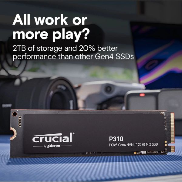 Купить SSD диск Crucial P310 2TB NVMe M.2 (CT2000P310SSD8) - фото 3