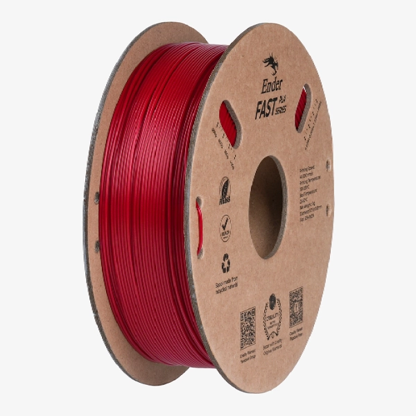 Купить Fast PLA Filament (пластик) для 3D принтера CREALITY Ender 1кг, 1.75мм, огненно-красный (3301010432) - фото 1