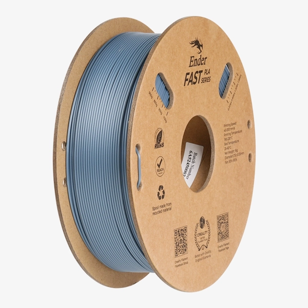 Купить Fast PLA Filament (пластик) для 3D принтера CREALITY Ender 1кг, 1.75мм, светло-серый (3301010436) - фото 1