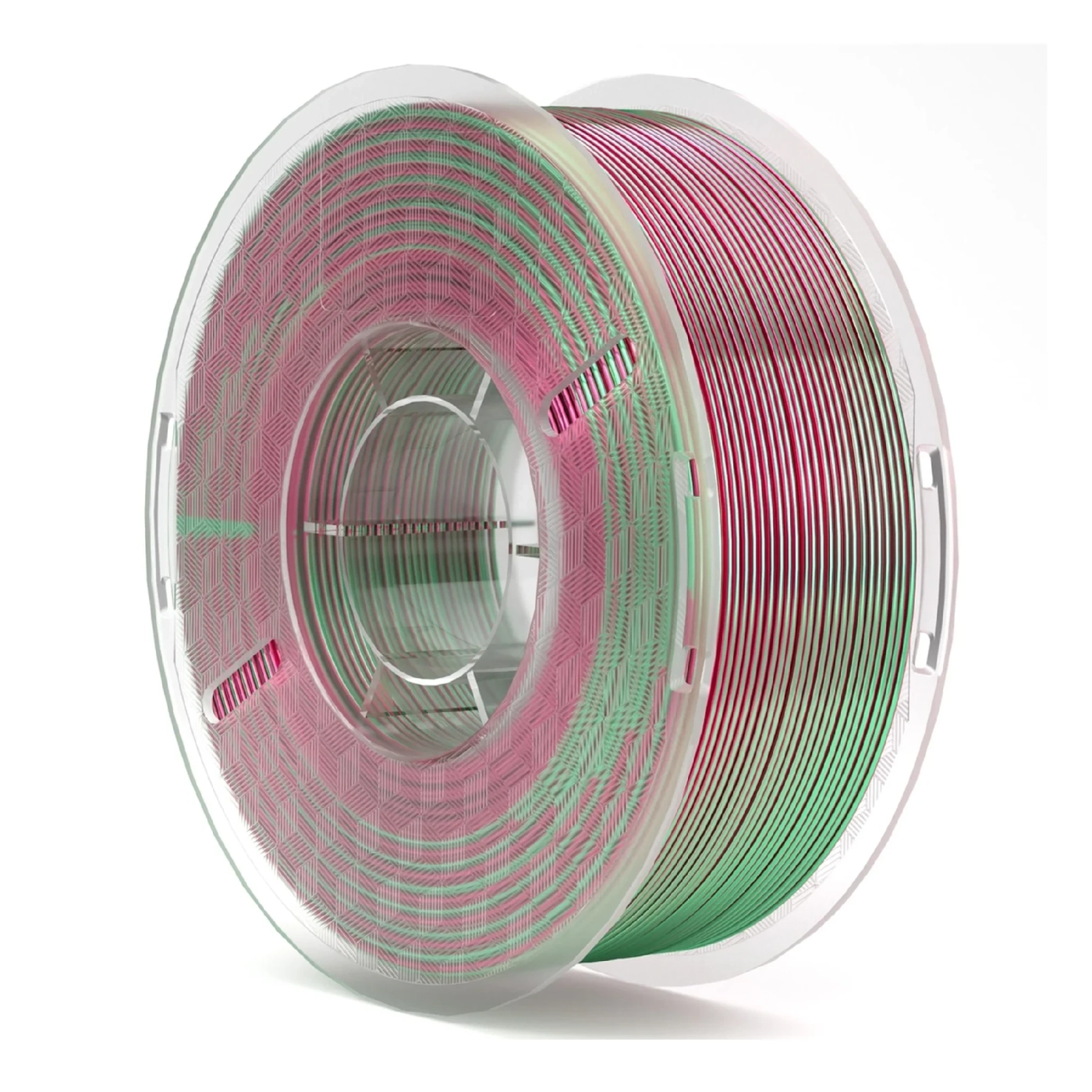 Купить PLA Filament (пластик) для 3D принтера ELEGOO шелковый блеск 1кг, 1.75мм, зелено-красный (50.203.0090) - фото 1