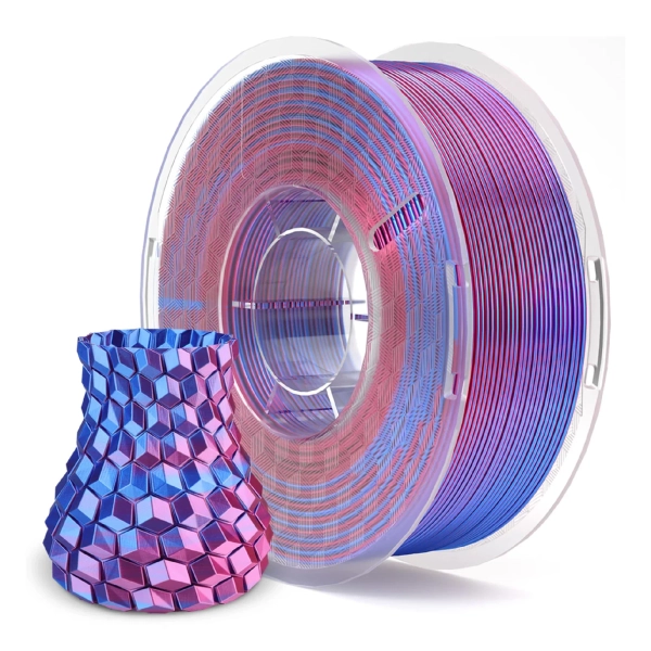 Купить PLA Filament (пластик) для 3D принтера ELEGOO шелковый блеск 1кг, 1.75мм, сине-фиолетовый (50.203.0284) - фото 2
