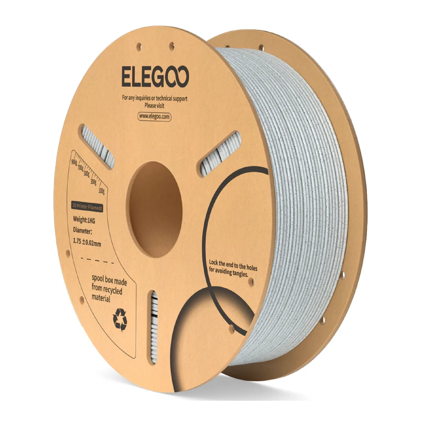 Купить PLA Filament (пластик) для 3D принтера ELEGOO 1кг, 1.75мм, мраморный (50.203.0113) - фото 1