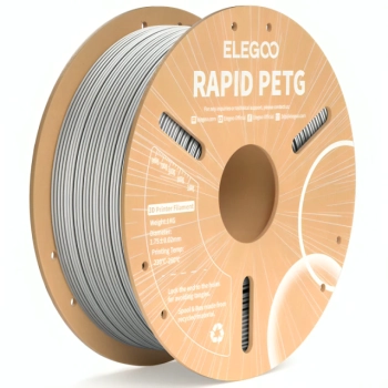 Rapid PETG Filament (пластик) для 3D принтера ELEGOO 1кг, 1.75мм, сріблястий (50.203.0224) - фото 0