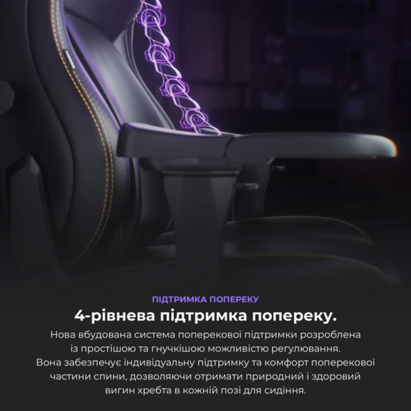 Купить Кресло для геймеров Anda Seat Kaiser 4 Size L Purple Premium PVC (AD12YDDC-L-20-V-PV/C) - фото 9