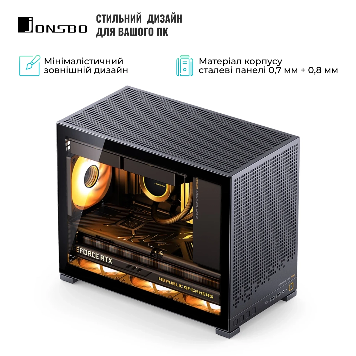 Купити Корпус Jonsbo D32 PRO Black - фото 6
