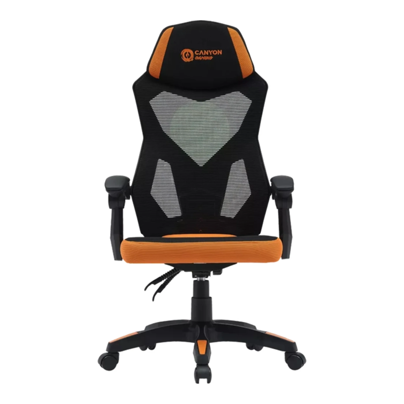Купити Крісло для геймерів Canyon Wave MCH02 Mesh Black/Orange (CNE-MCH02) - фото 1