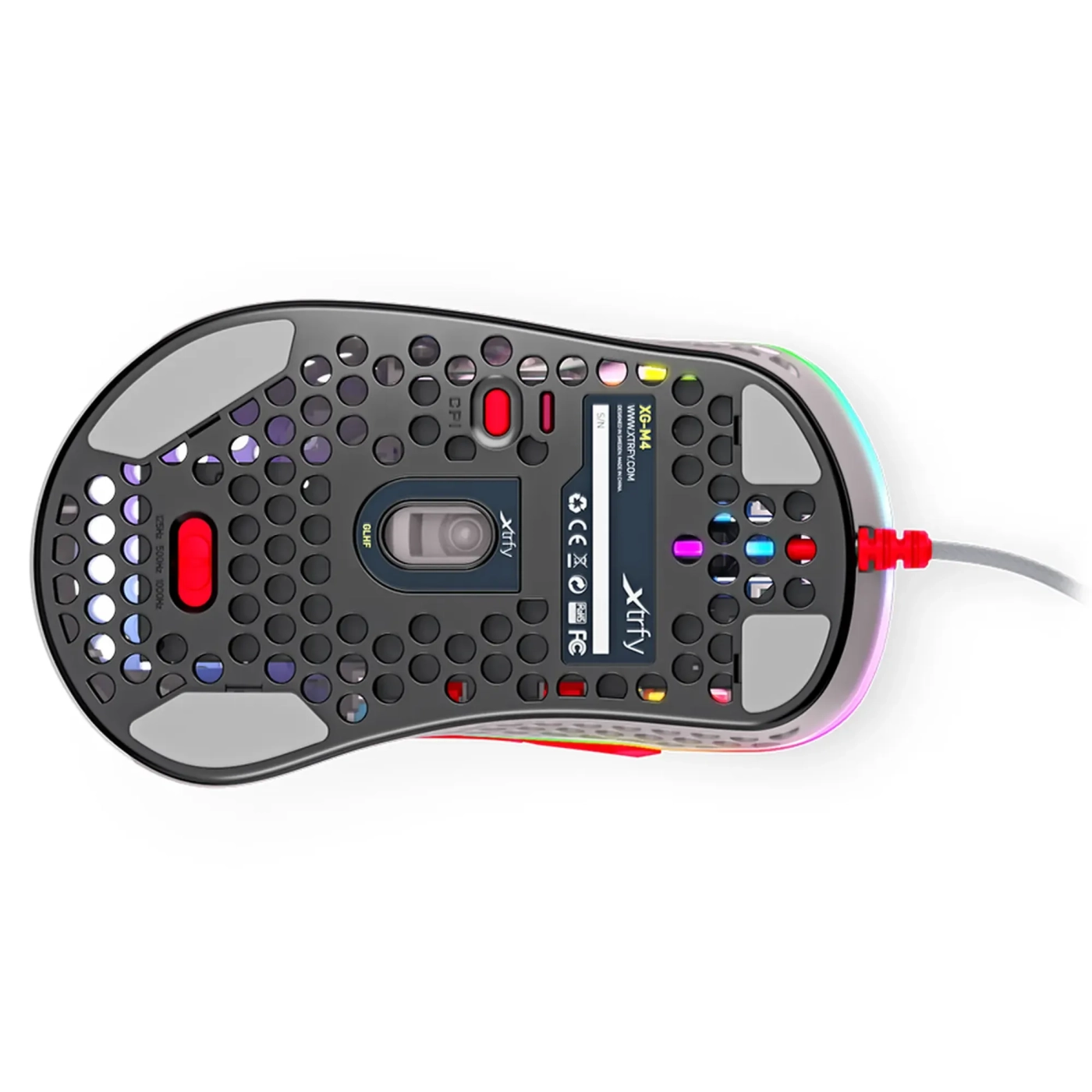 Купити Миша Xtrfy M4 RGB Retro Grey (XG-M4-RGB-RETRO) - фото 7