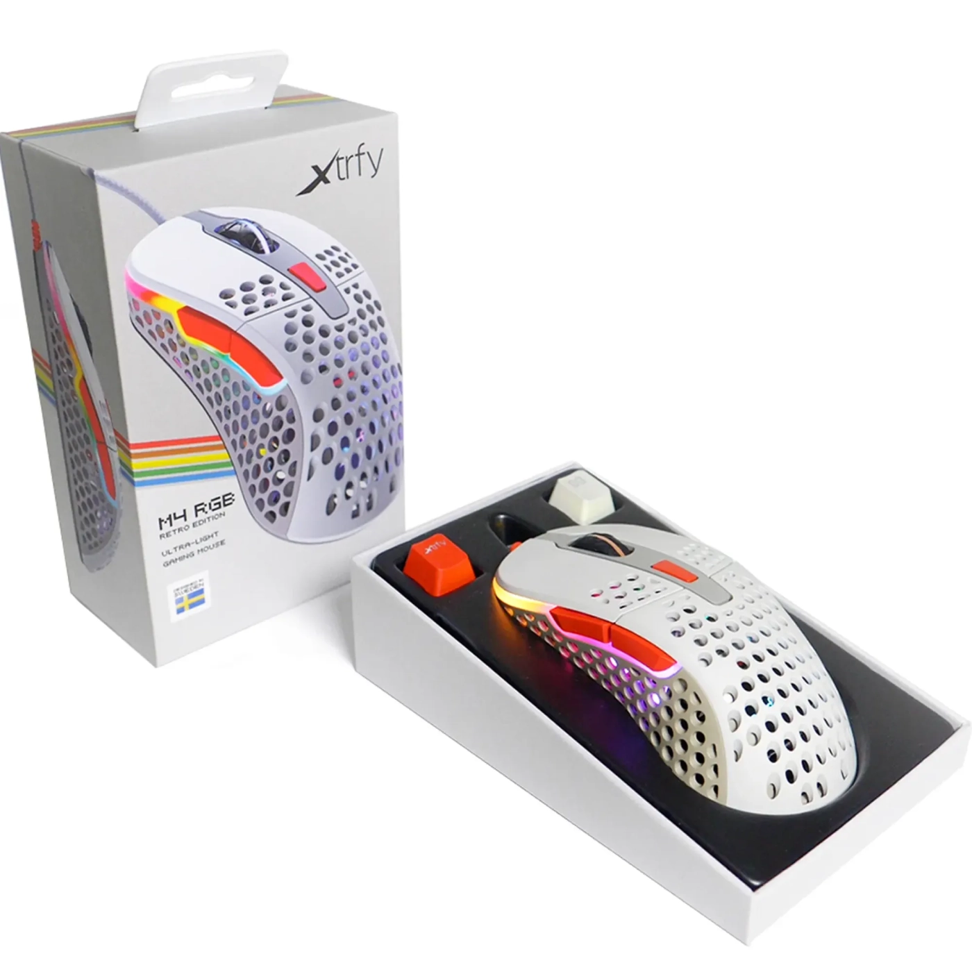 Купити Миша Xtrfy M4 RGB Retro Grey (XG-M4-RGB-RETRO) - фото 8
