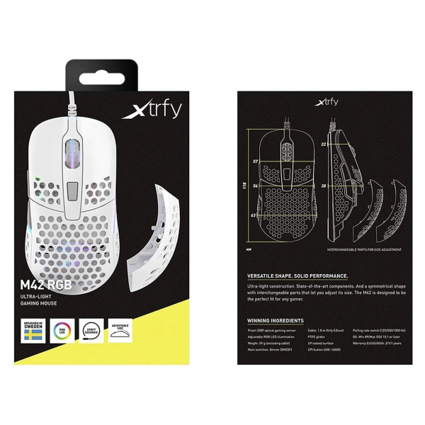 Купить Мышь Xtrfy M42 RGB White (XG-M42-RGB-WHITE) - фото 7