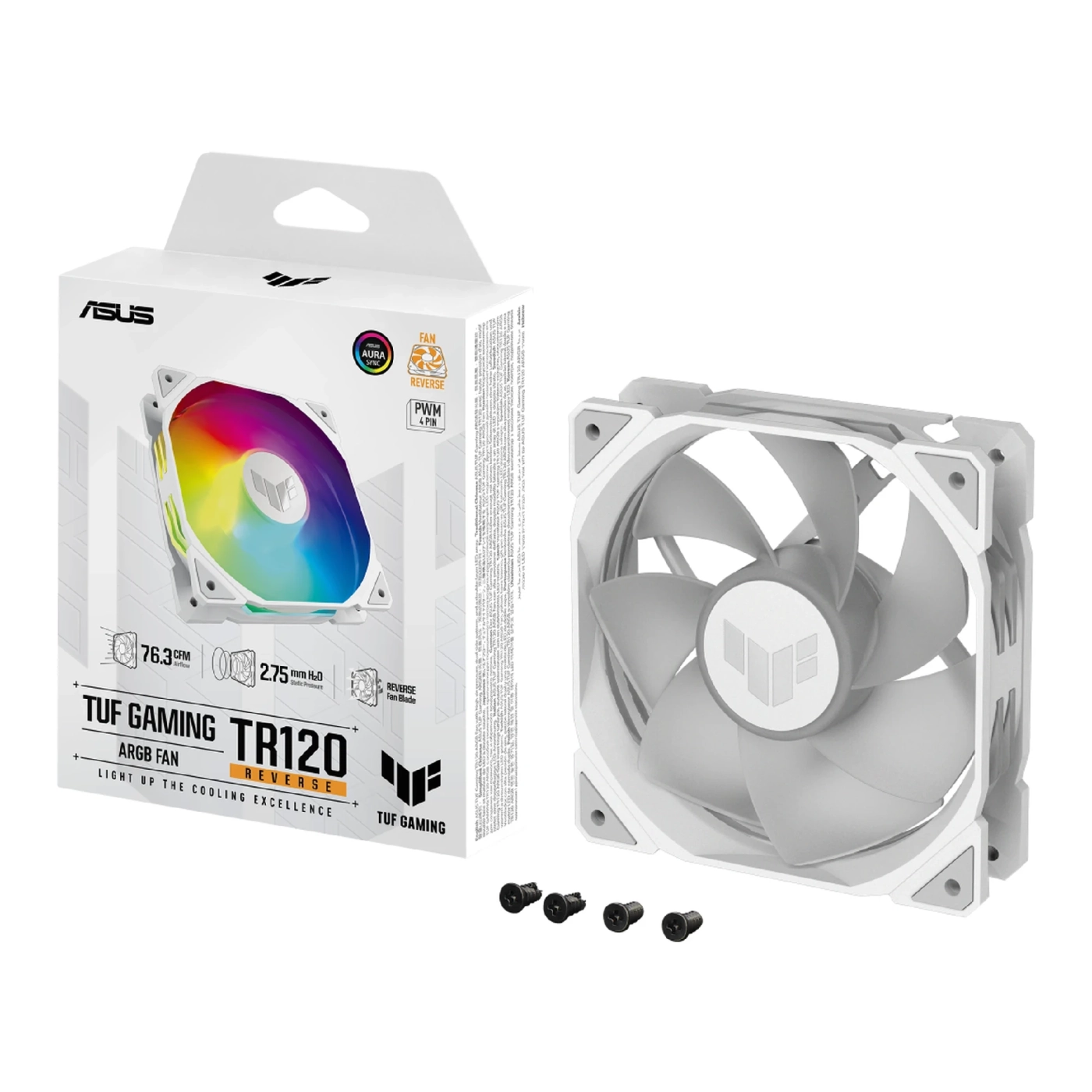 Купить Вентилятор ASUS TUF Gaming TR120 FAN ARGB Reverse White (90DA00D3-B09000) - фото 7