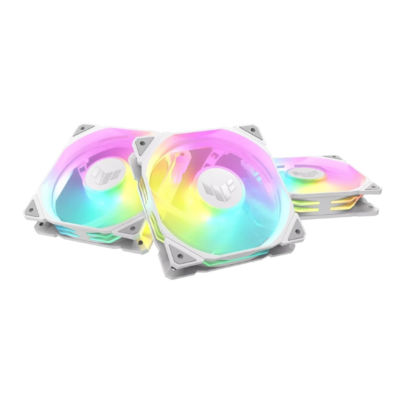 Купить Комплект вентиляторов ASUS TUF Gaming TR120 FAN ARGB White 3in1 (90DA0093-B09020) - фото 1