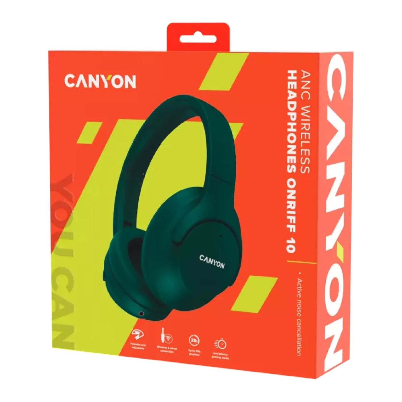 Купить Наушники Canyon OnRiff 10 ANC Bluetooth Green (CNS-CBTHS10GN) - фото 5