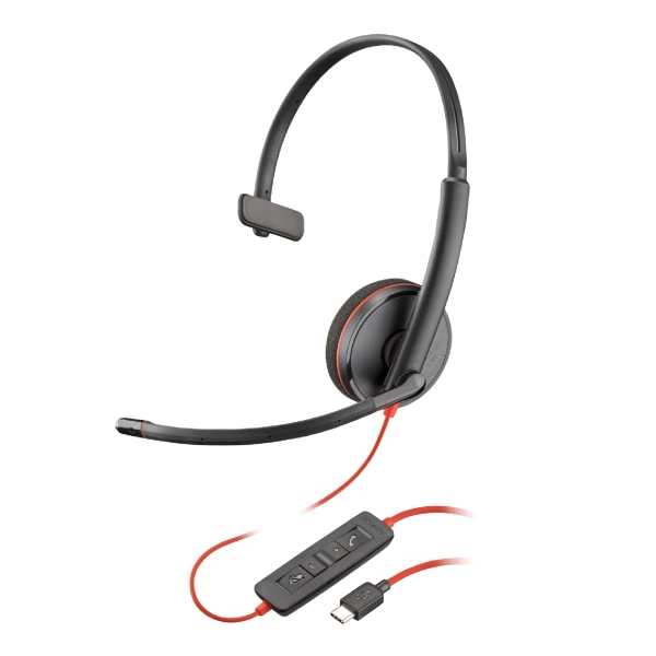 Купити Навушники Poly BlackWire C3210 USB-C HS Mono (8X214AA) - фото 1