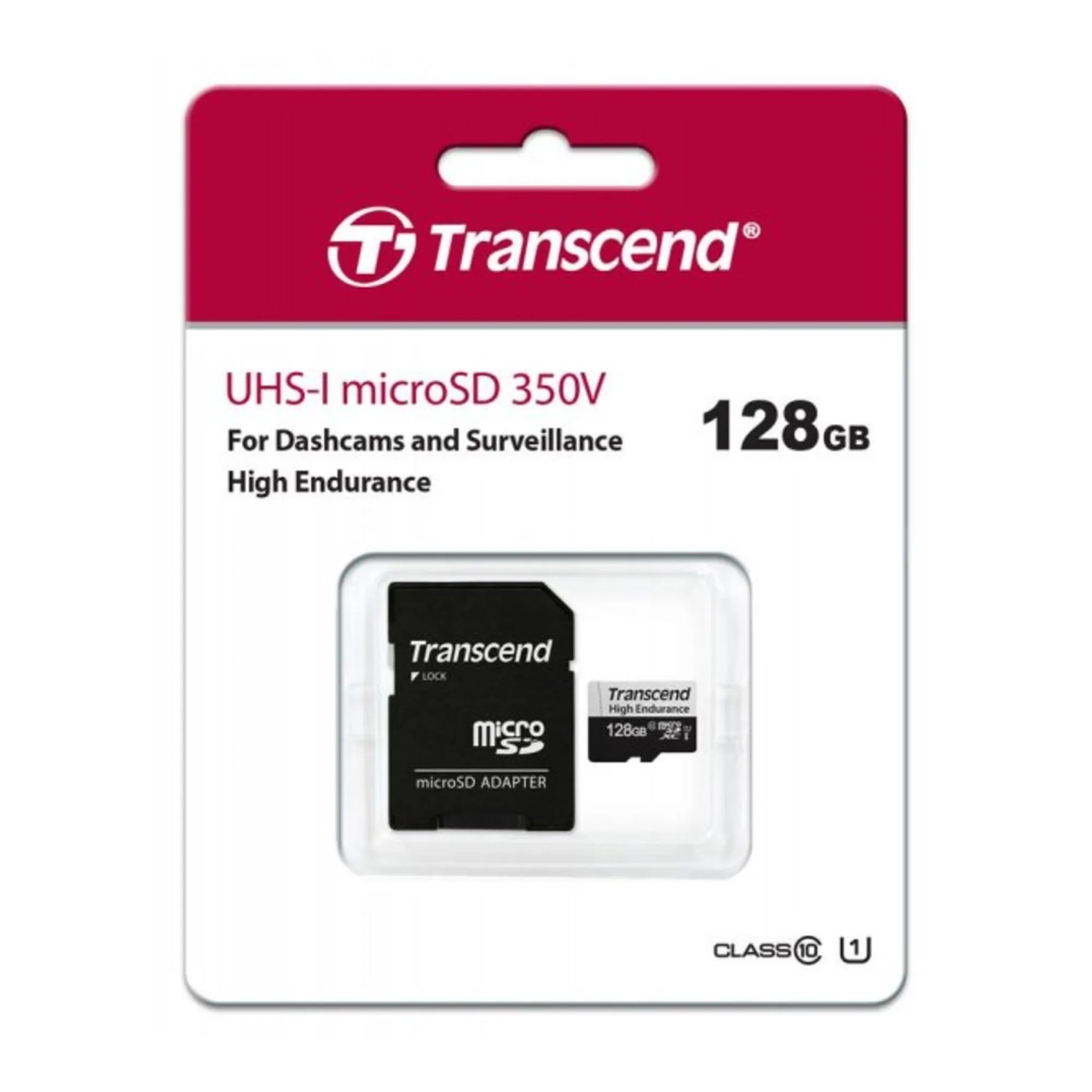 Купити Карта пам'яті Transcend microSD 128GB C10 UHS-I U1 High Endurance (170TB) (TS128GUSD350V) - фото 3