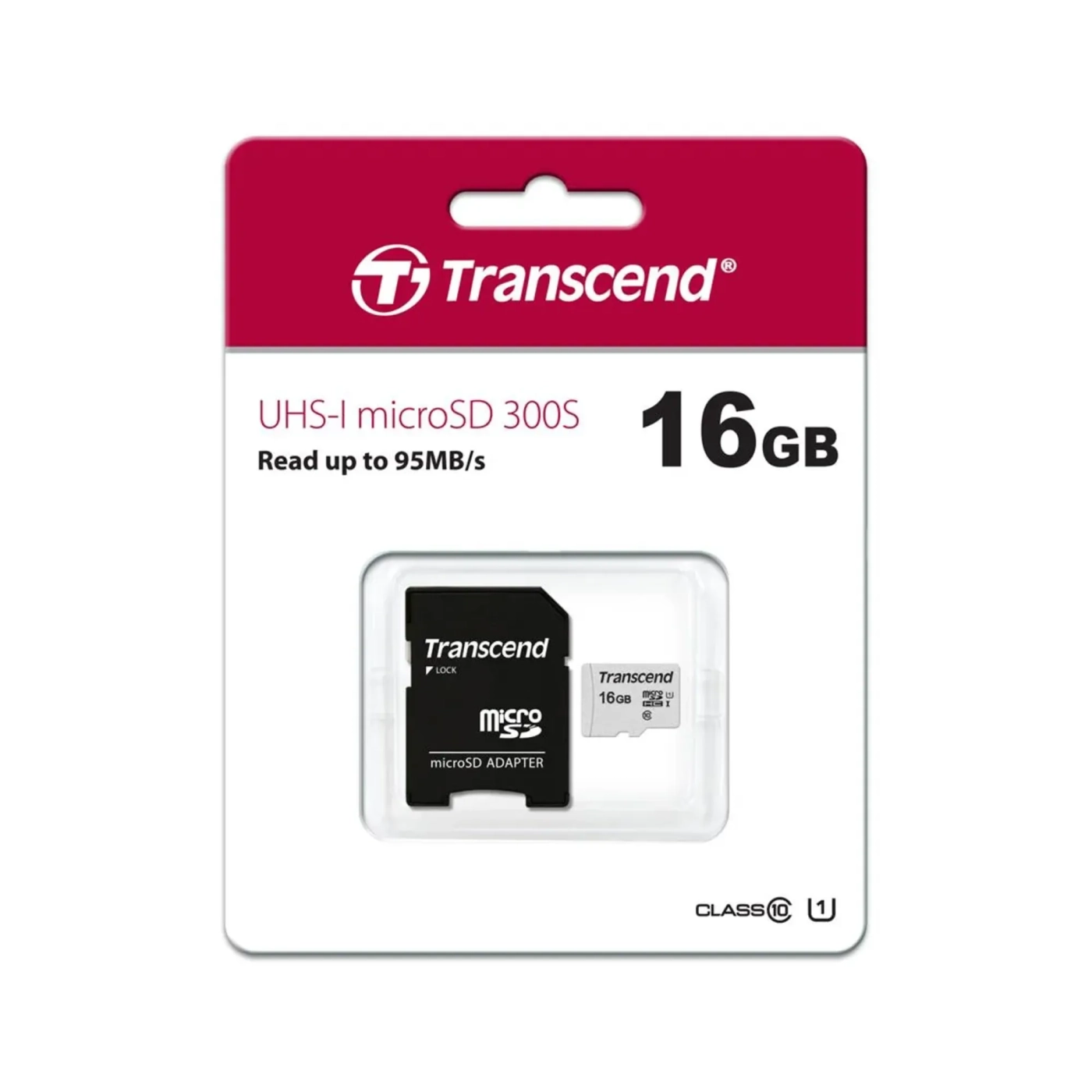 Купити Карта пам'яті Transcend microSDHC 16GB C10 16GB UHS-I R95/W10MB/s (TS16GUSD300S-A) - фото 3