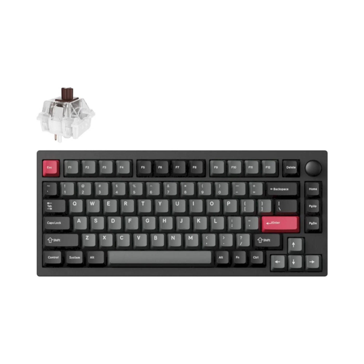 Купить Клавиатура Lemokey P1 Pro Keychron Super Brown Carbon Black (P1P-M3-UA) - фото 2