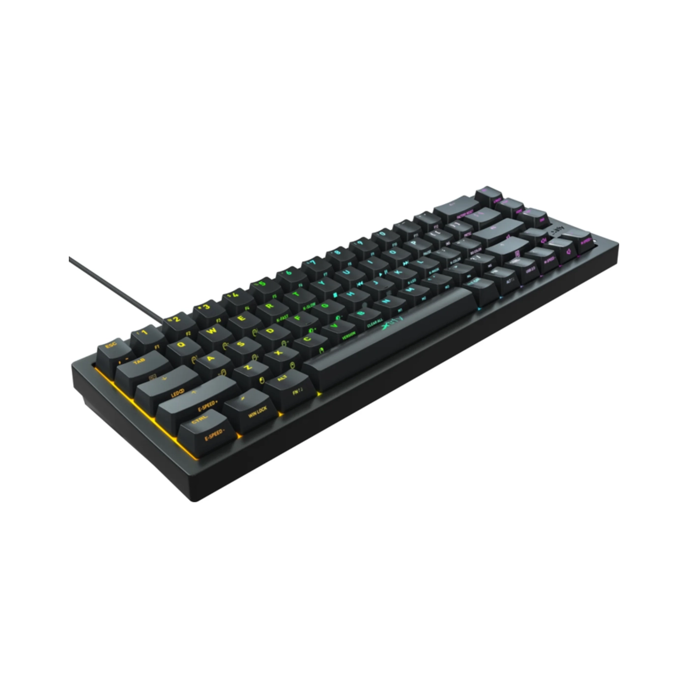 Купити Клавіатура Xtrfy K5 68 keys Kailh Red Hot-swap RGB UA Black (K5-RGB-CPT-BLACK-R-UKR) - фото 3