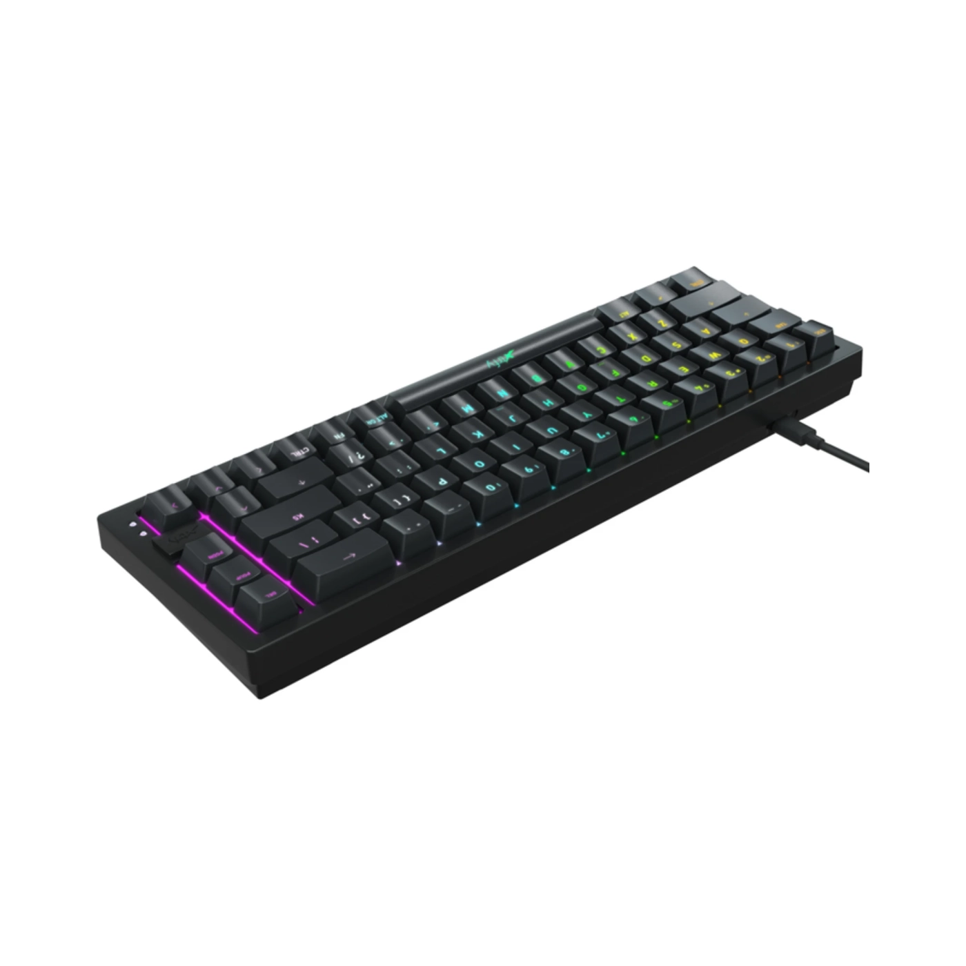Купити Клавіатура Xtrfy K5 68 keys Kailh Red Hot-swap RGB UA Black (K5-RGB-CPT-BLACK-R-UKR) - фото 4