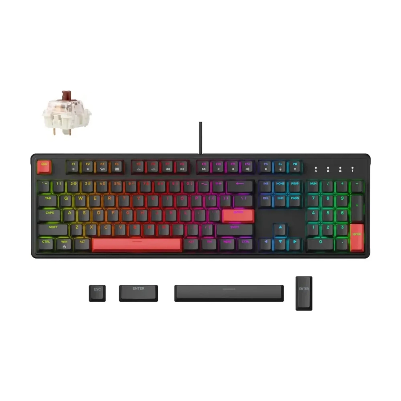 Купить Клавиатура Lemokey X3 Keychron Brown Black (X3-H3-UA) - фото 2