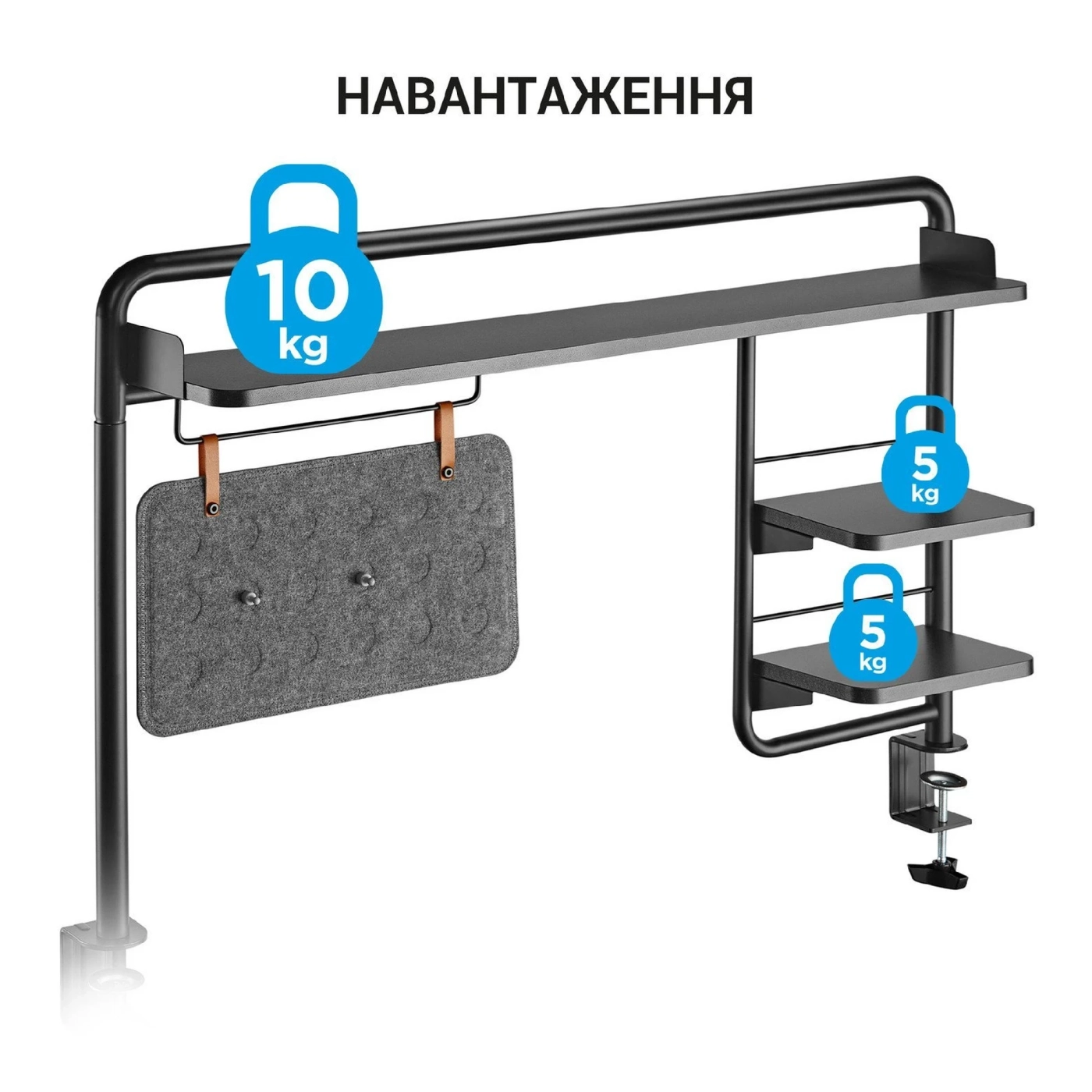 Купити Настільна полиця-органайзер OfficePro DS253B Black - фото 2