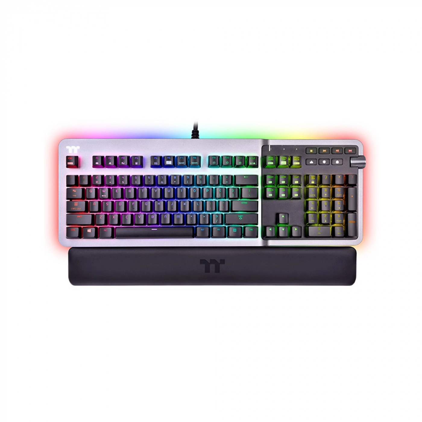 Купить Клавиатура Thermaltake ARGENT K5 RGB Gaming Keyboard Cherry MX Speed Silver - фото 1
