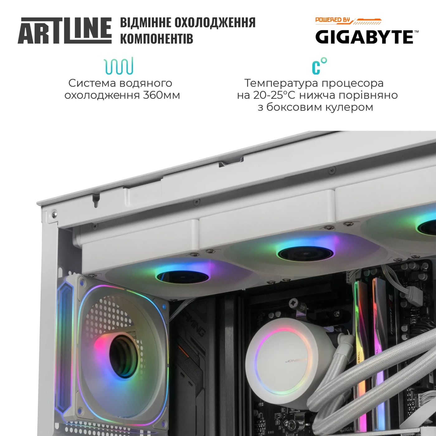 Купить Компьютер ARTLINE Gaming TANKWHITE Windows 11 Home (TANKWHITEv90Win) - фото 5