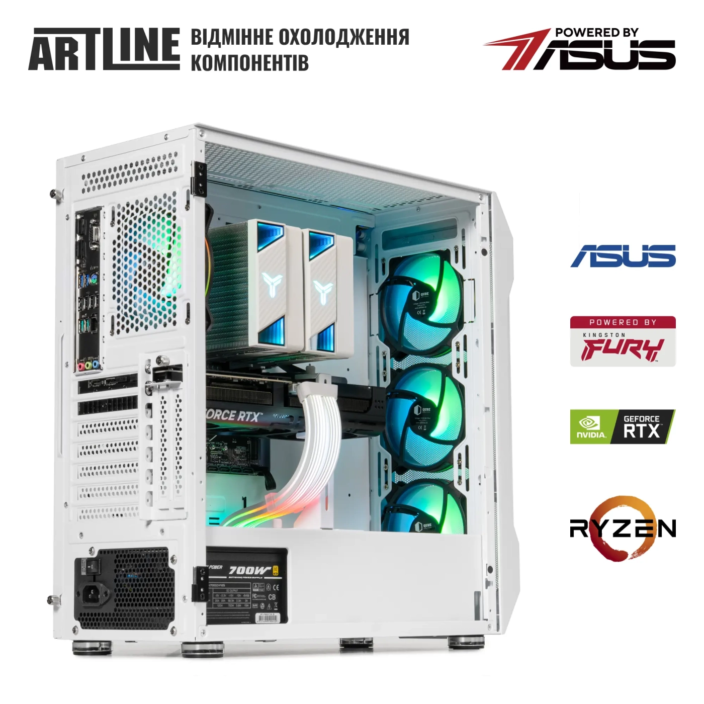 Купити Комп'ютер ARTLINE Gaming X69WHITE Windows 11 Home (X69WHITEv38Win) - фото 7