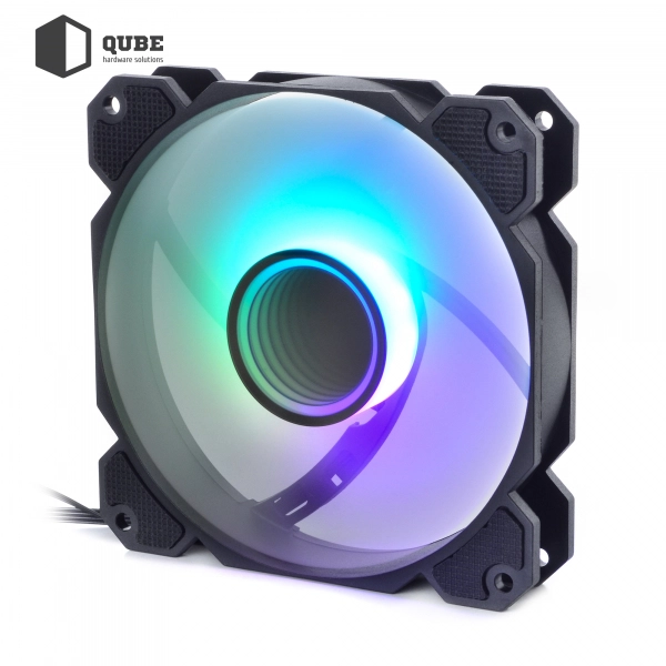 Купить Вентилятор QUBE FR-901 120mm Black RGB - фото 4