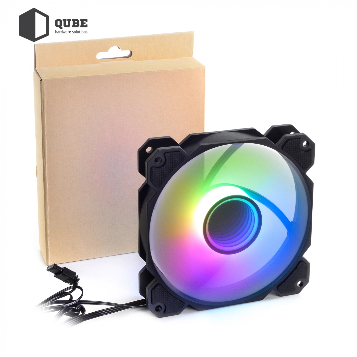 Купить Вентилятор QUBE FR-901 120mm Black RGB - фото 8