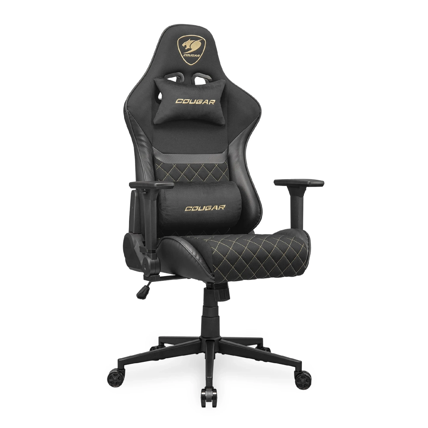 Купить Кресло для геймеров Cougar Armor One V2 Gold F Black - фото 2