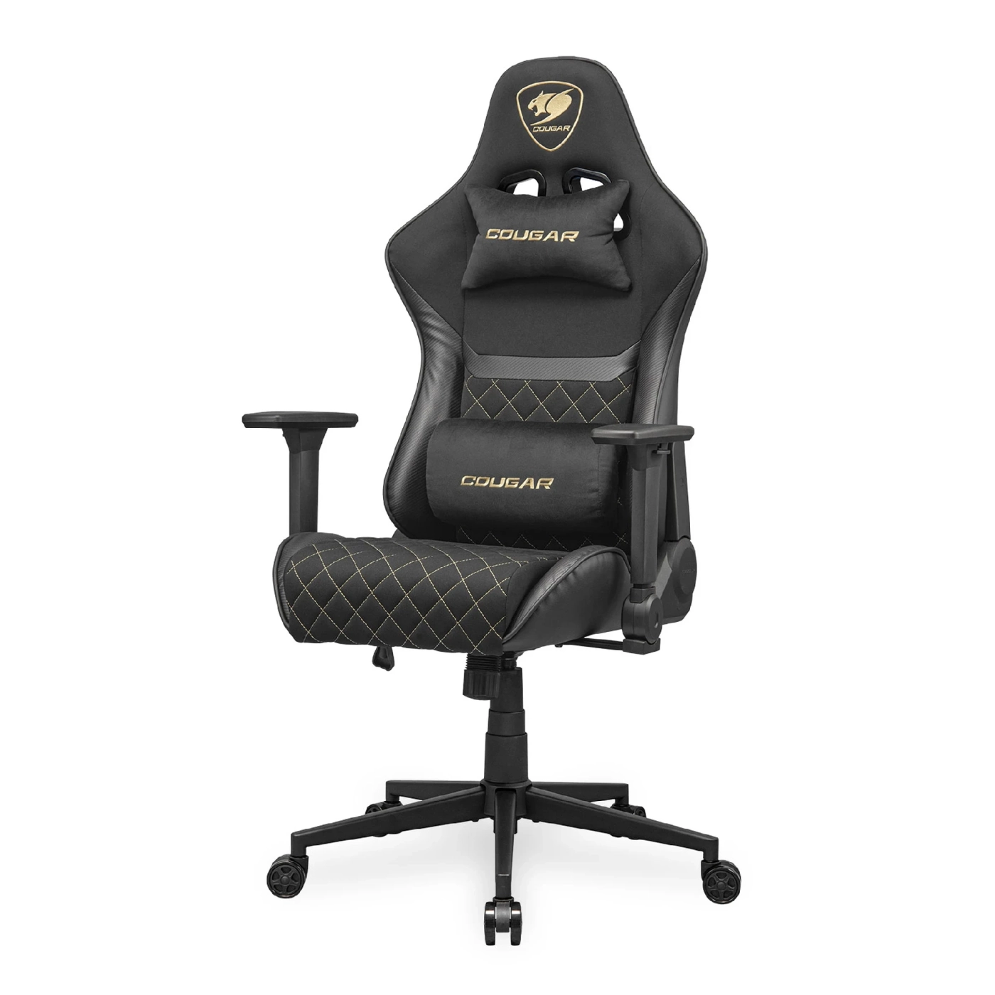Купить Кресло для геймеров Cougar Armor One V2 Gold F Black - фото 3
