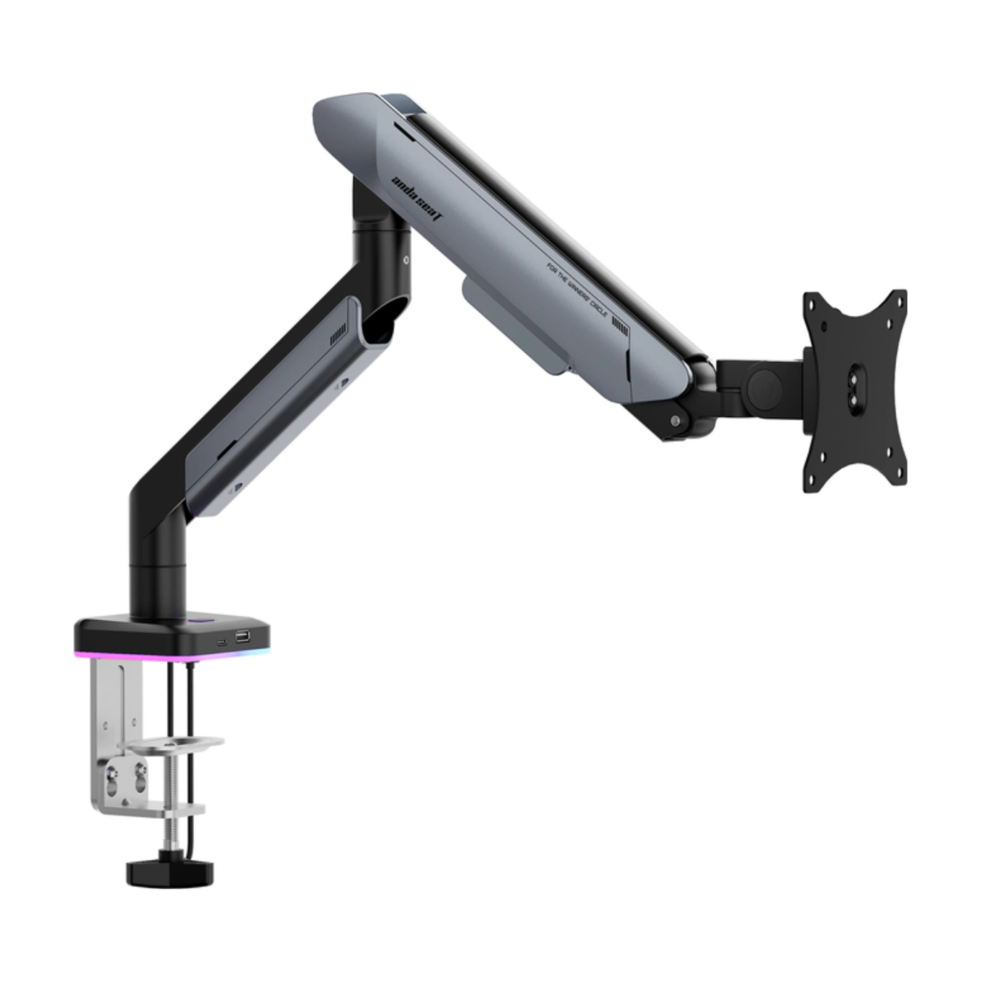 Купити Кріплення для монітора Anda Seat Stealth PRO II RGB 17''-42'' Titanium (AD-W-A9X-1S-BT) - фото 1