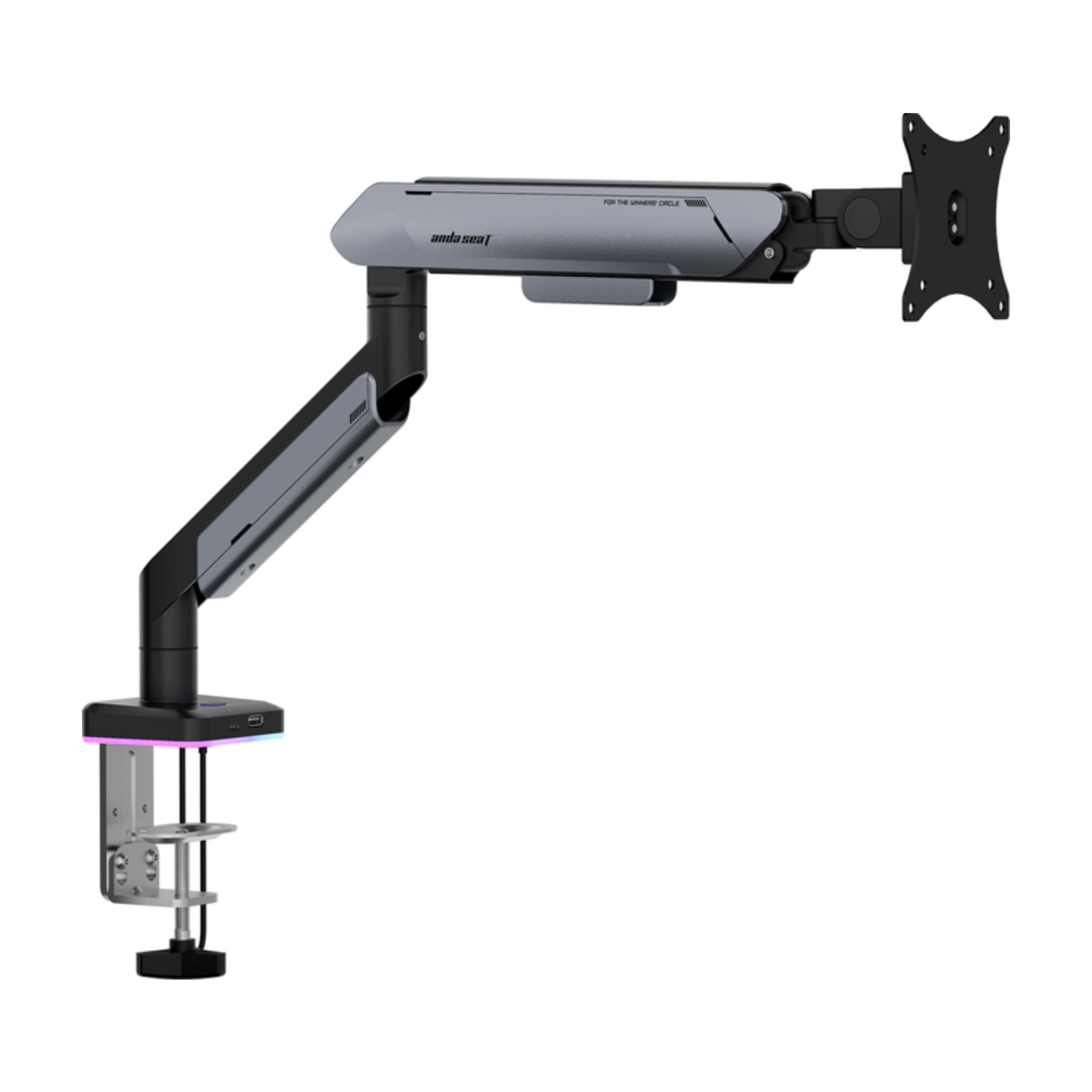 Купити Кріплення для монітора Anda Seat Stealth PRO II RGB 17''-42'' Titanium (AD-W-A9X-1S-BT) - фото 3