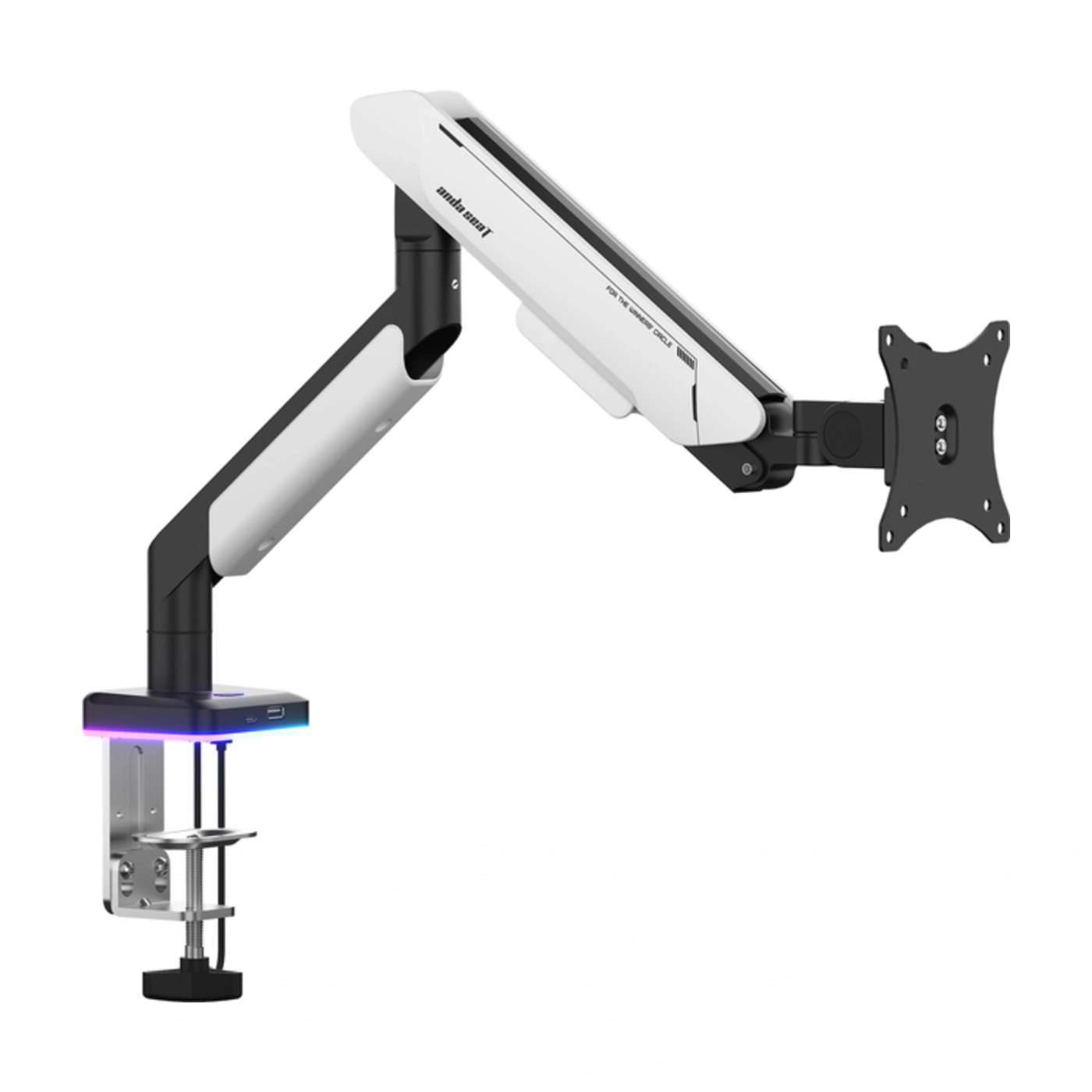Купить Крепление для монитора Anda Seat Stealth PRO II RGB 17''-42'' White (AD-W-A9X-1S-BW) - фото 1