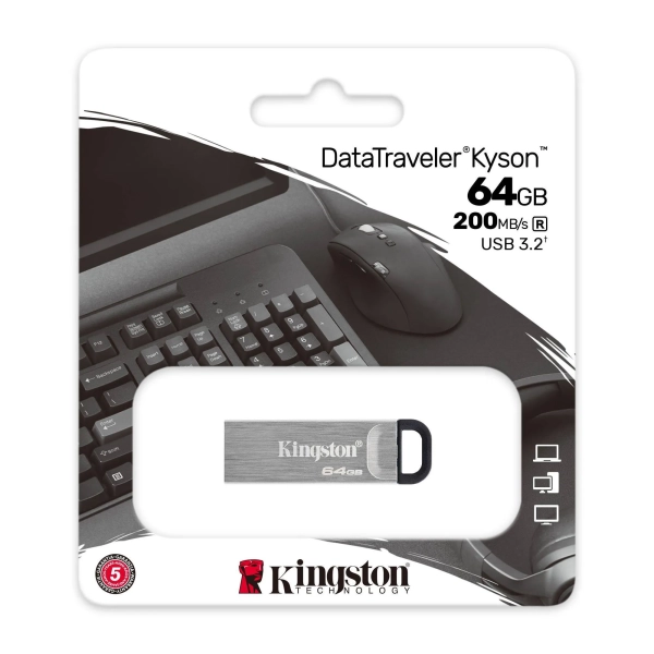 Купить Флеш накопитель 64GB USB Kingston DataTraveler Kyson (DTKN/64GB) - фото 3