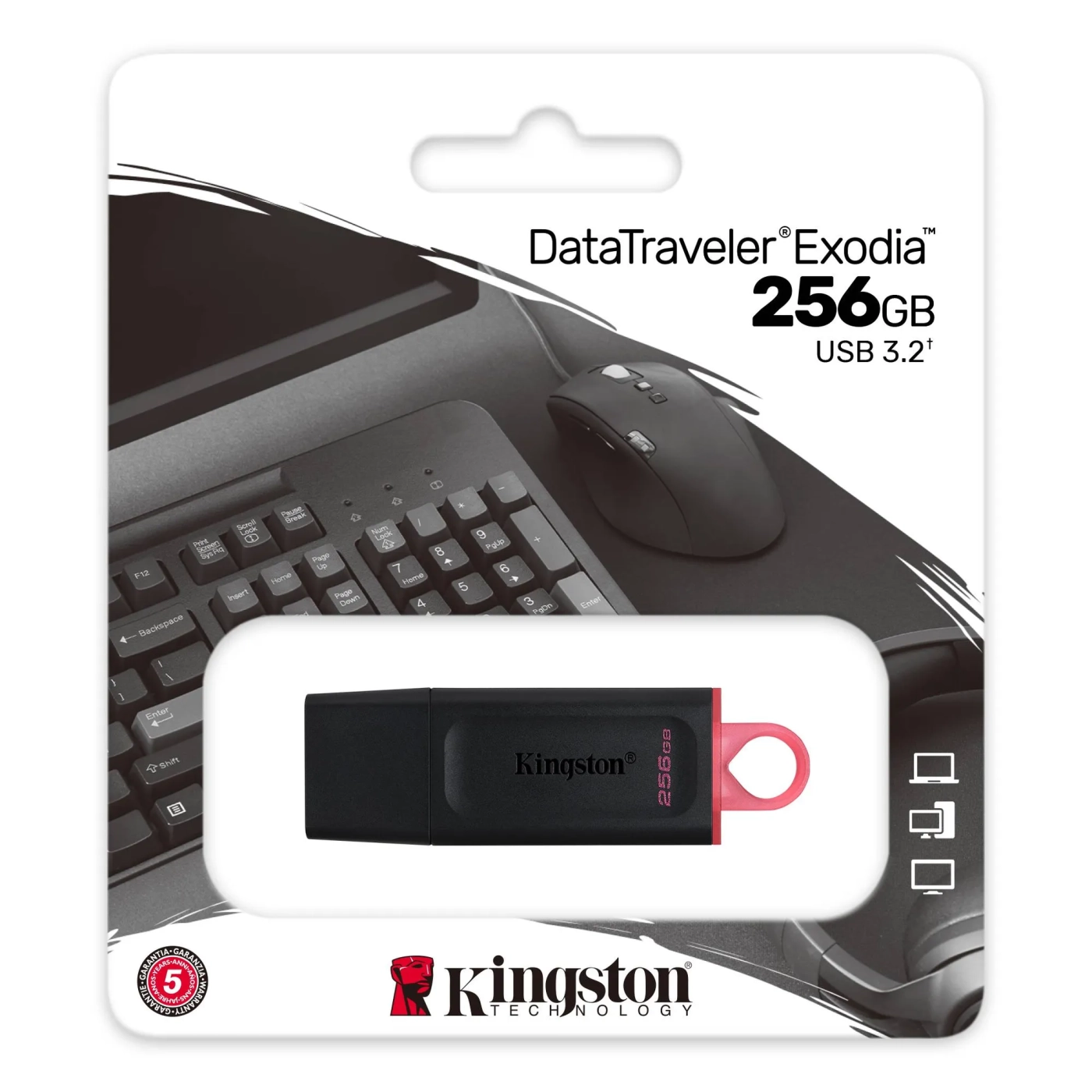 Купить Флеш накопитель 256GB USB Kingston DataTraveler Exodia (DTX/256GB) - фото 3