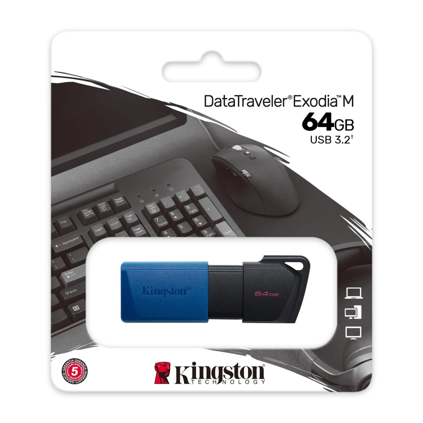 Купить Флеш накопитель 64GB USB Kingston DataTraveler Exodia M (DTXM/64GB) - фото 3