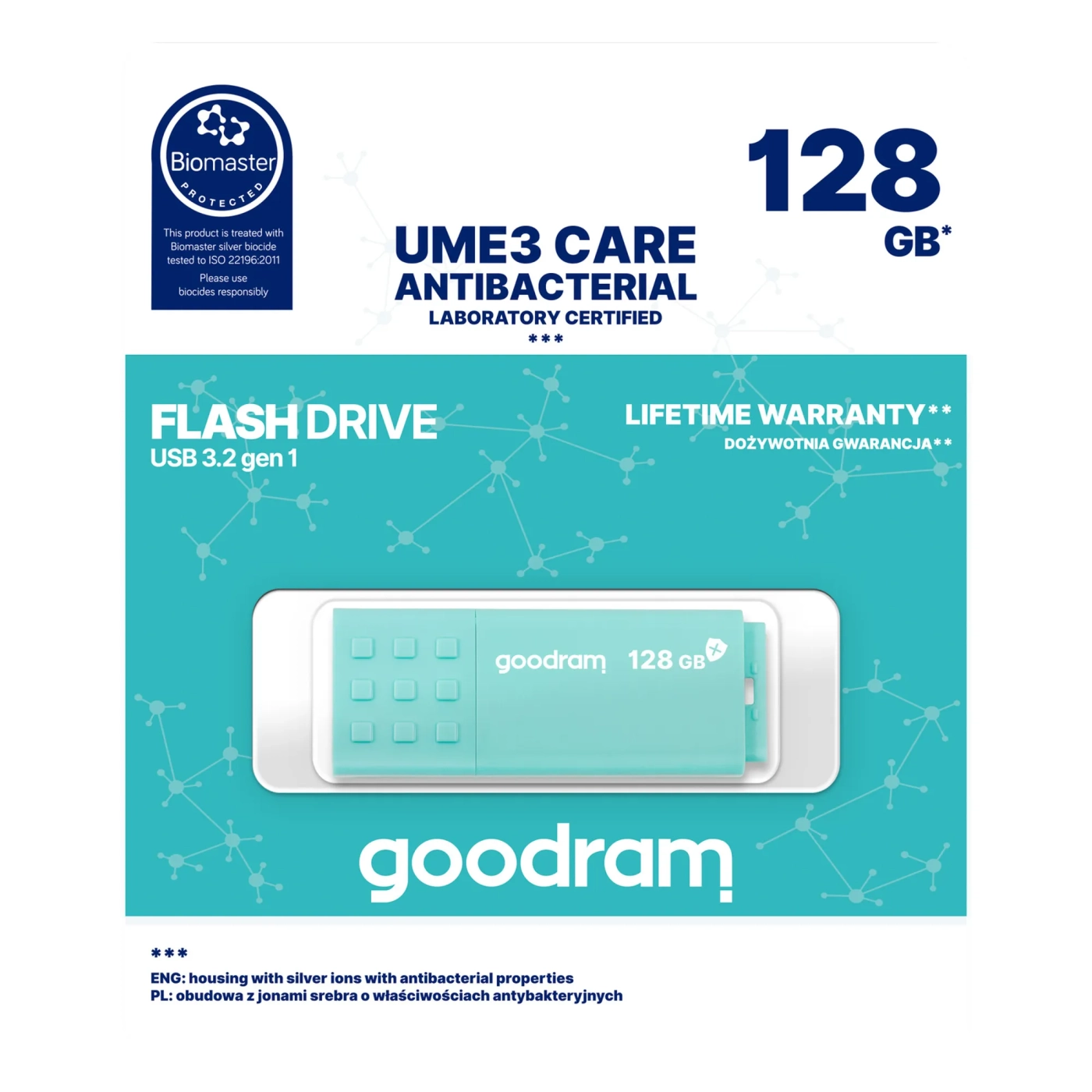 Купити Флеш накопичувач 128GB USB Goodram UME3 Care (UME3-1280CRR11) - фото 5