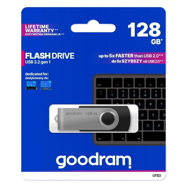 Купити Флеш накопичувач 128GB USB Goodram UTS3 (UTS3-1280K0R11) - фото 5