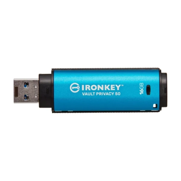 Купить Флеш-накопитель Kingston USB 3.2 16GB IronKey Vault Privacy 50 Blue (IKVP50/16GB) - фото 3