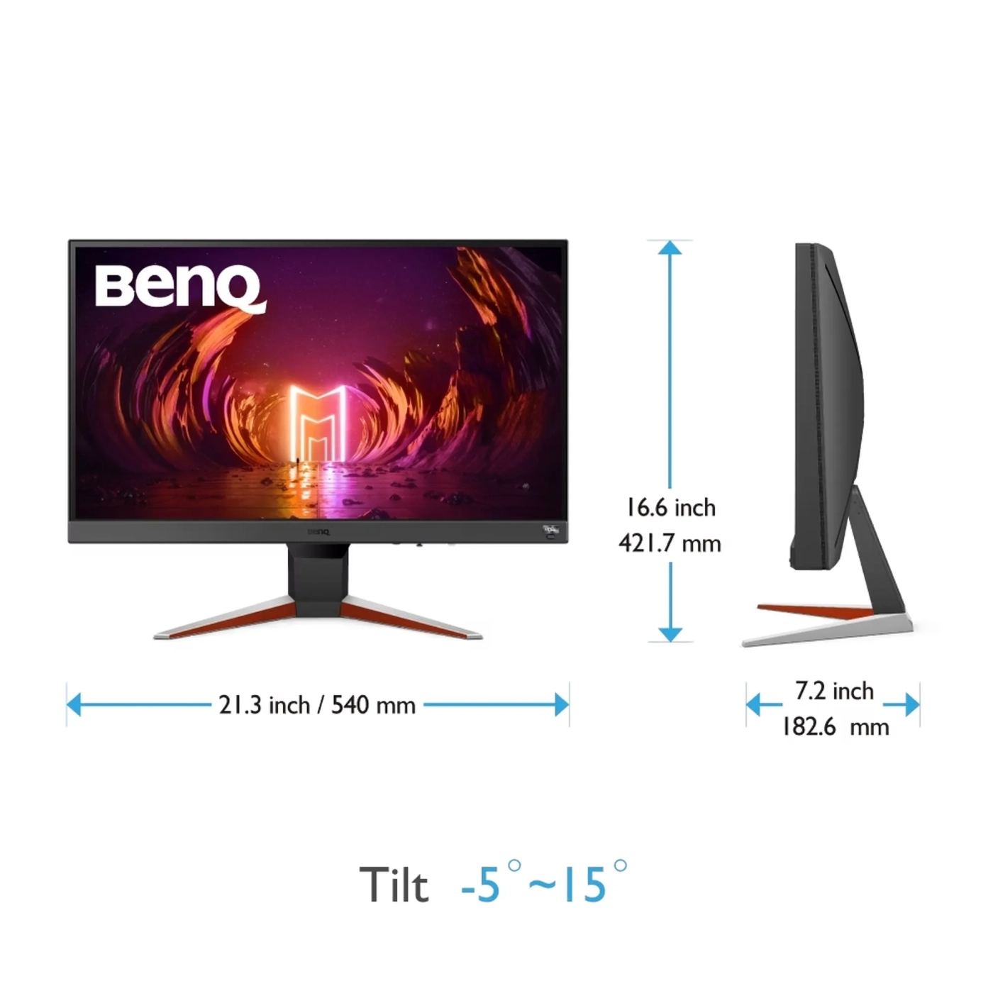 Купить Монитор 23.8" BenQ Mobiuz EX240N (9H.LL6LB.QBE) - фото 9
