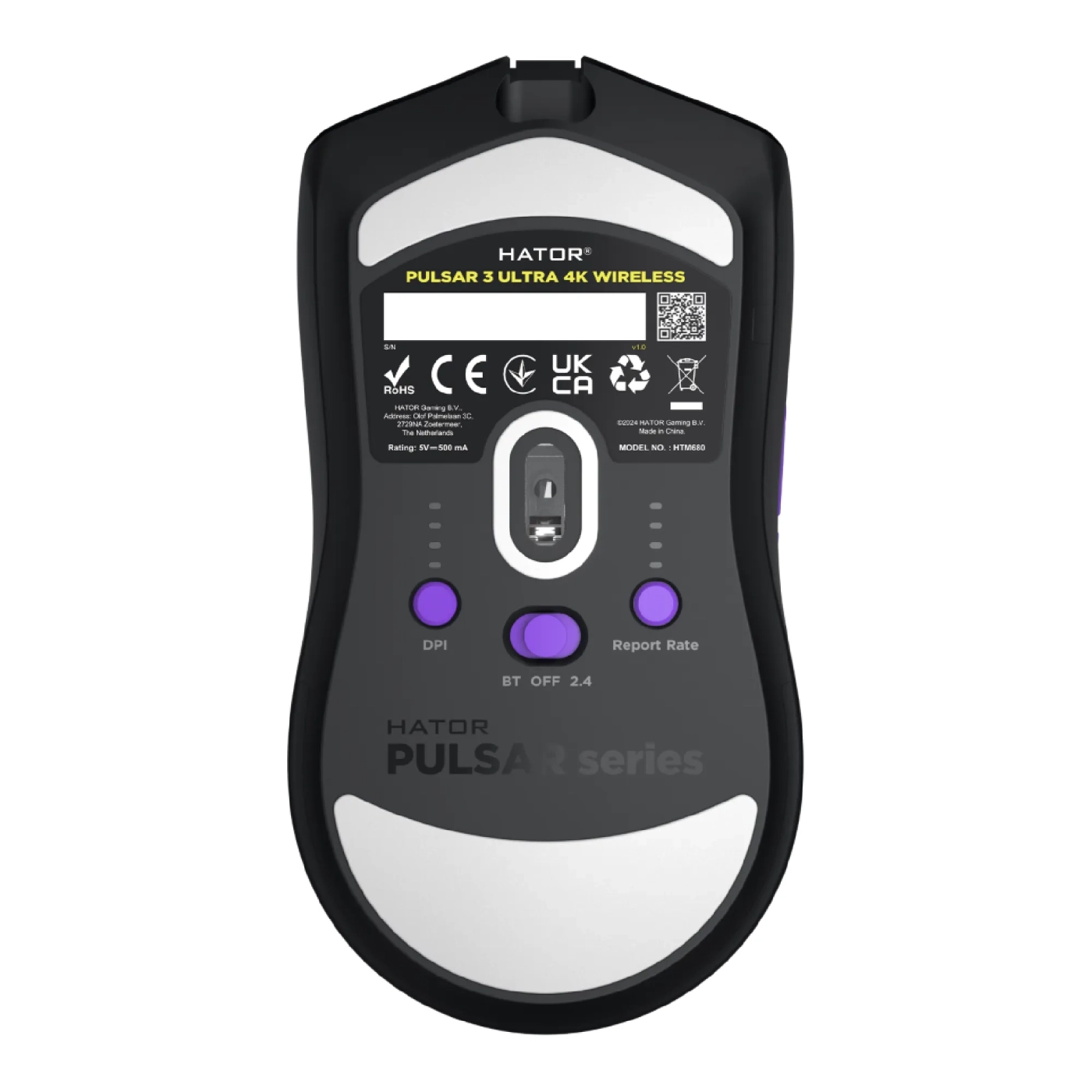 Купить Мышка HATOR Pulsar 3 Ultra 4K wireless (HTM680) Black - фото 5
