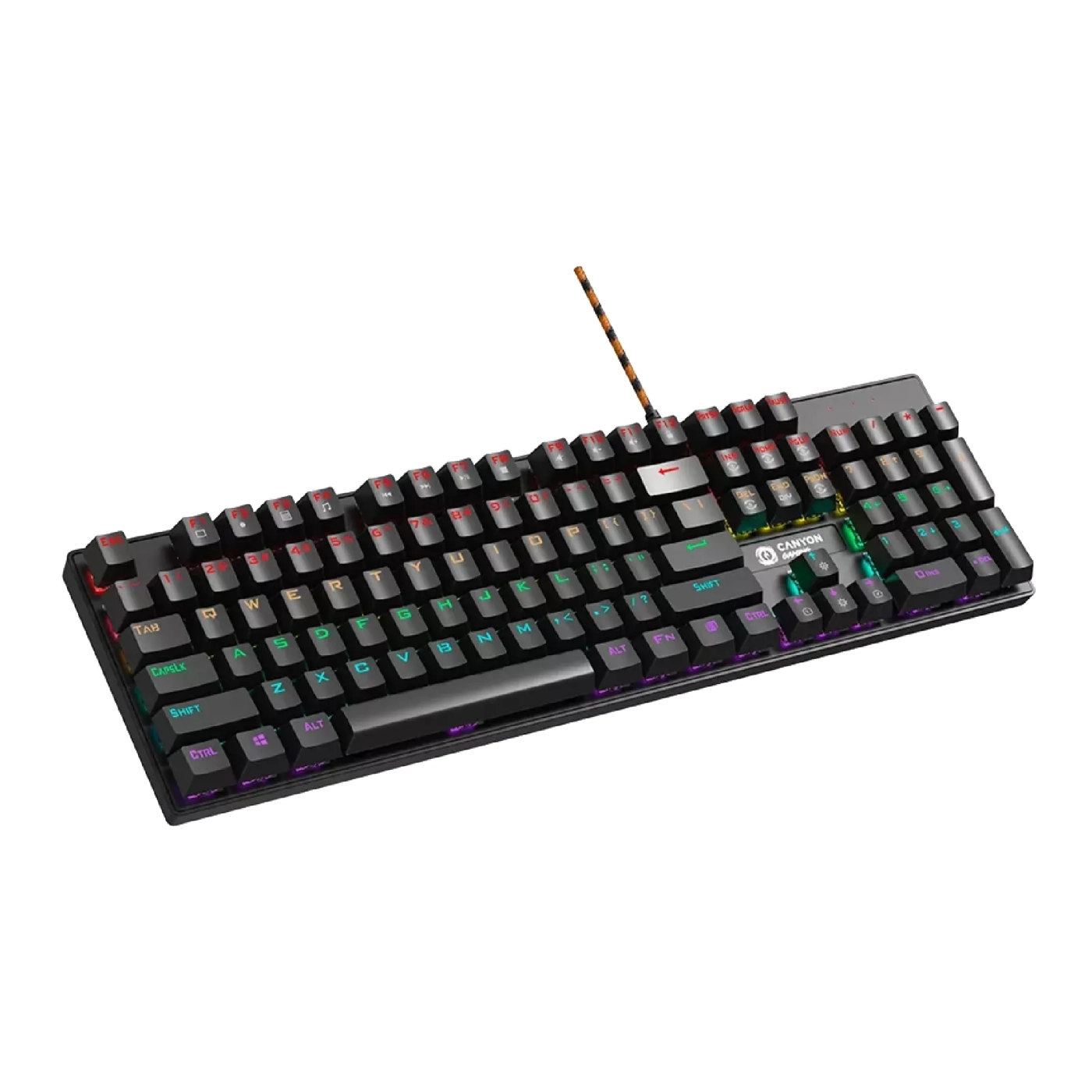 Купить Клавиатура Canyon Deimos GK-4 Rainbow LED USB UA Black (CND-SKB4-US) - фото 2