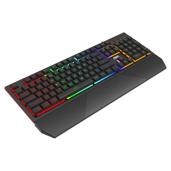 Купити Клавіатура AOC GK200 Rainbow LED USB Black (GK200D32R) - фото 4