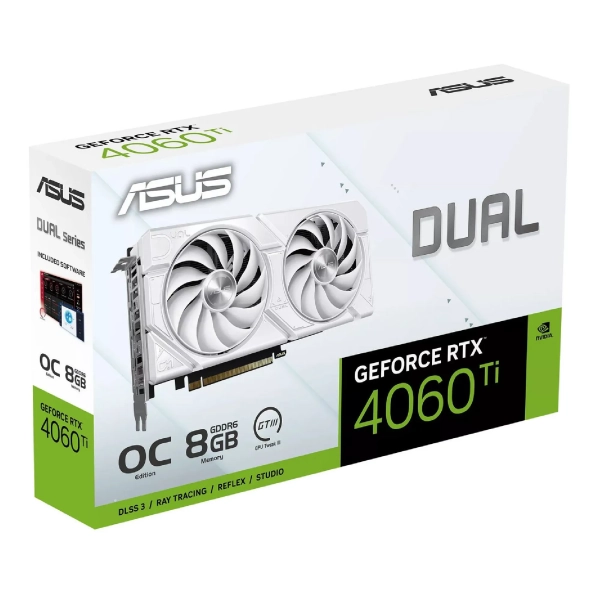 Купить Видеокарта ASUS Nvidia GeForce DUAL-RTX4060TI-O8G-EVO-WHITE - фото 13